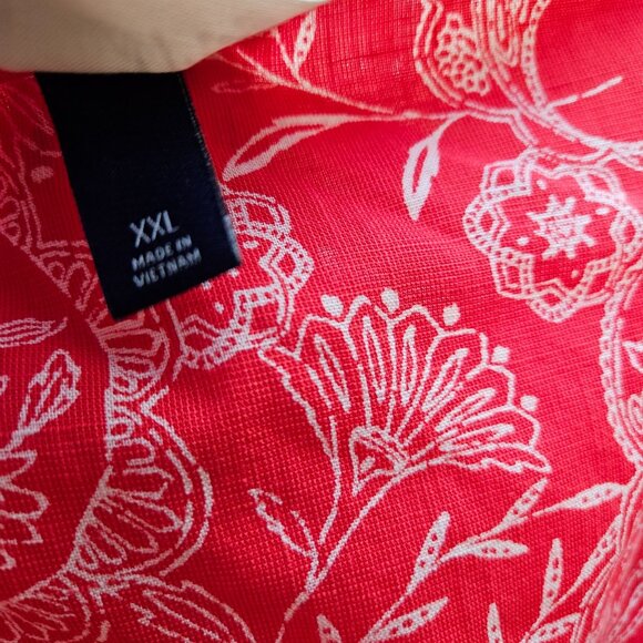 Universal Thread Womens Coral Paisley Ruffle Wrap Skirt XXL Cotton/Rayon Blend - Picture 10 of 16